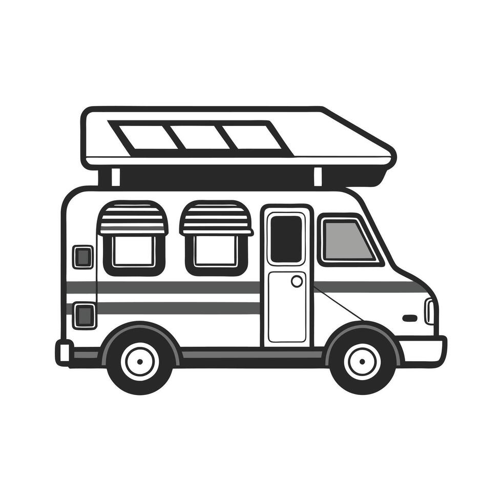 Recreational Vehicle Icon vector