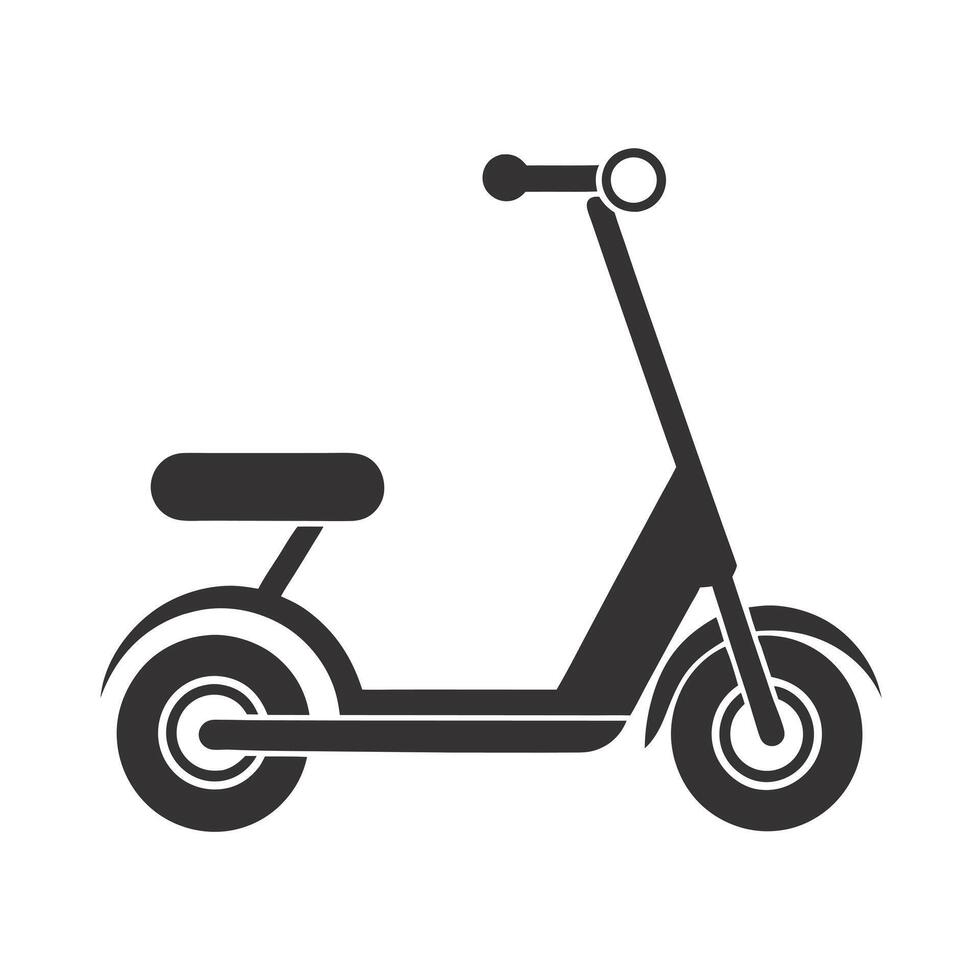 Sleek Electric Scooter Icon vector