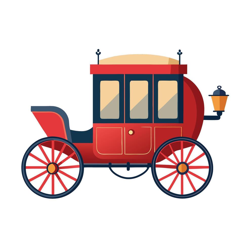 Historic Horse Carriage Icon vector