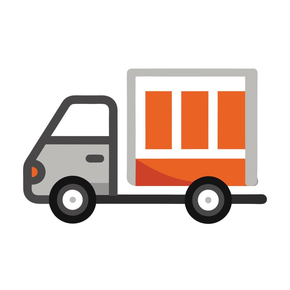 Bold Delivery Truck Icon vector
