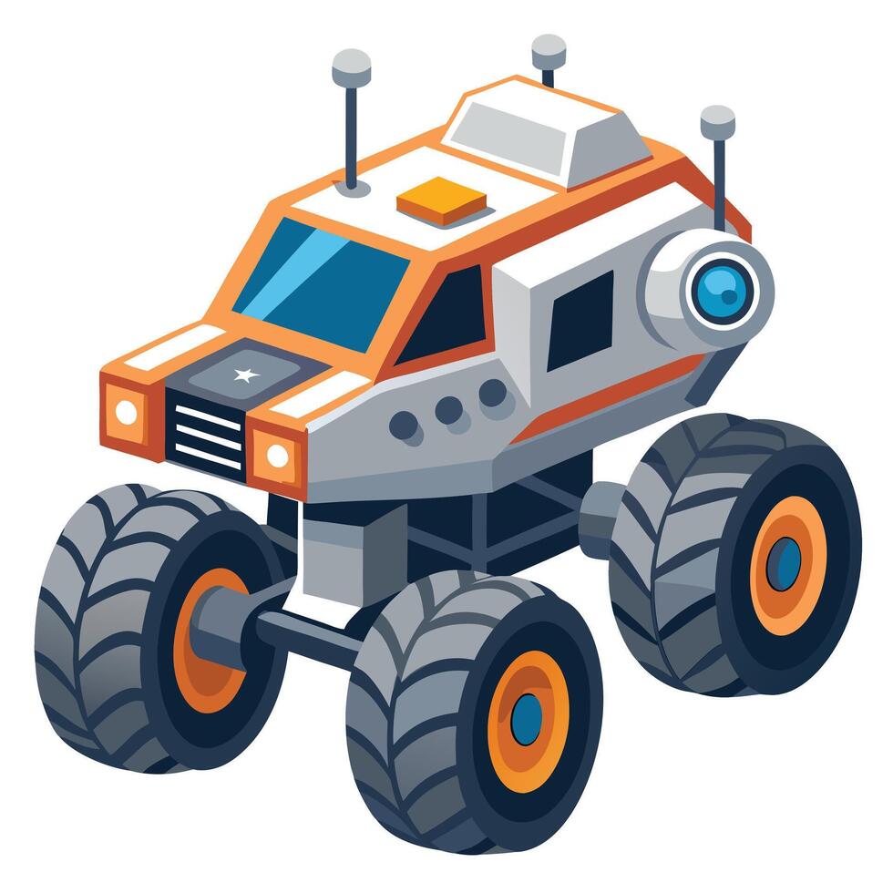 Cutting Edge Space Rover Icon vector