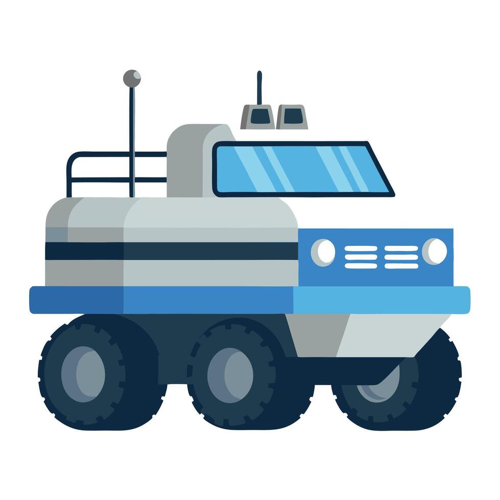 All Terrain Amphibious Vehicle Icon vector