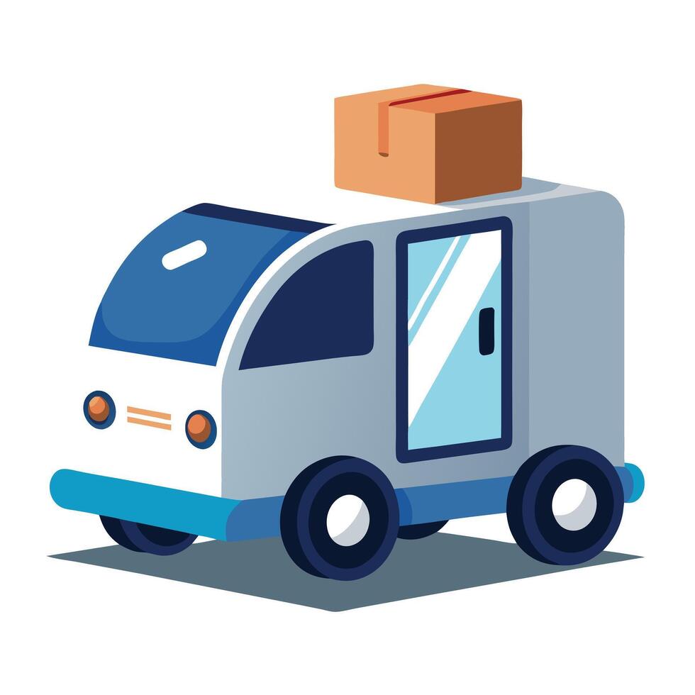 Delivery Robot Icon vector