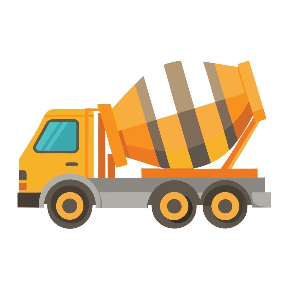 Concrete Mixer Icon vector