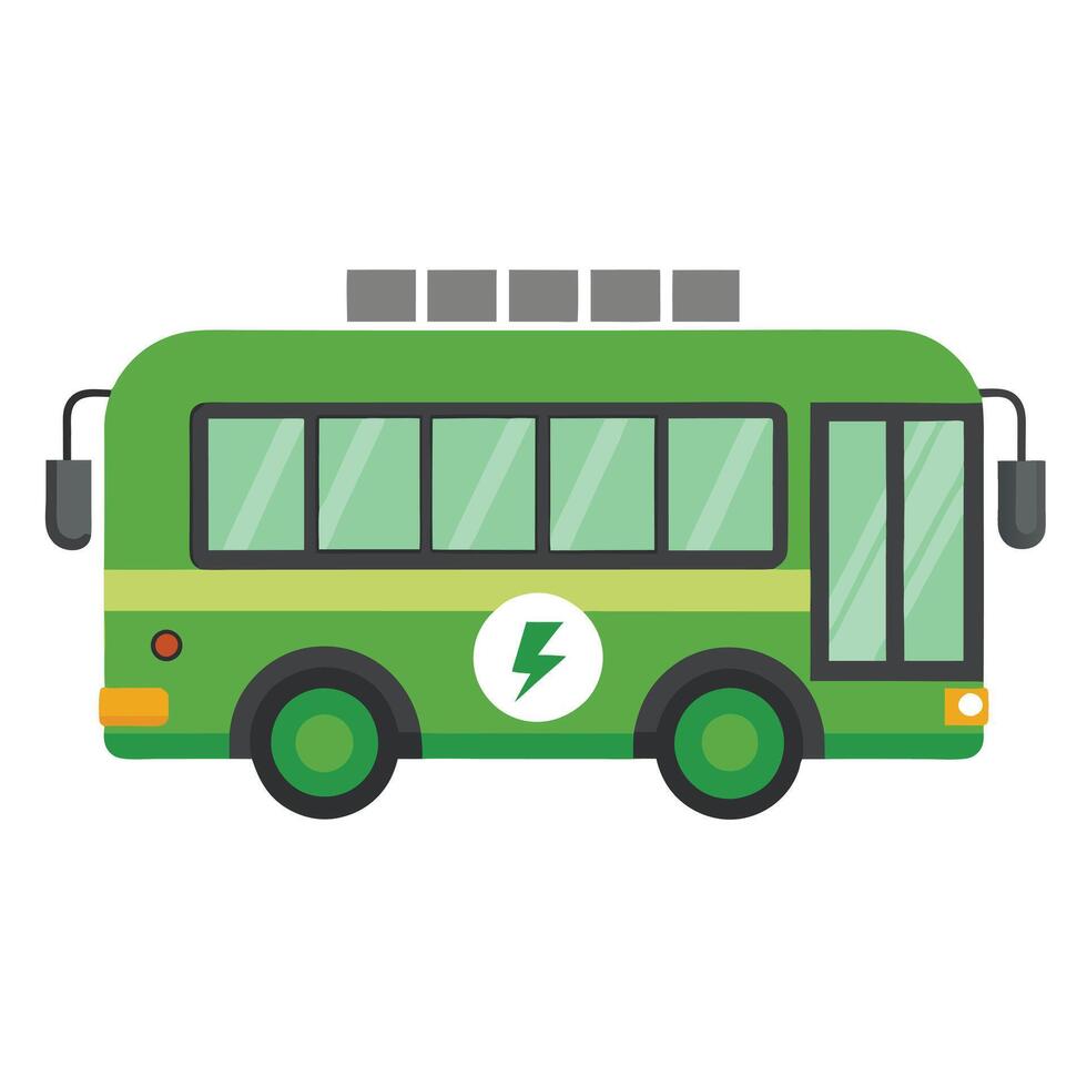 Electric City Bus Icon vector