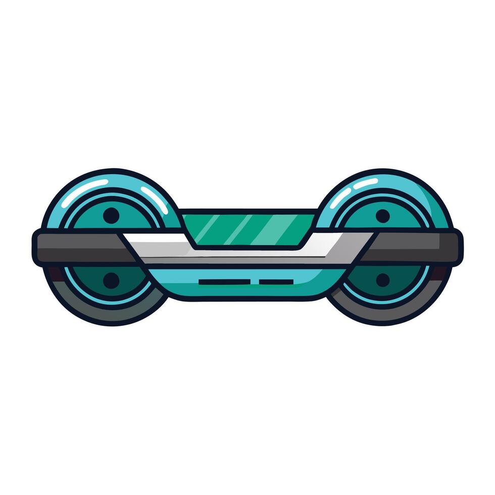 Futuristic Electric Hoverboard Icon vector