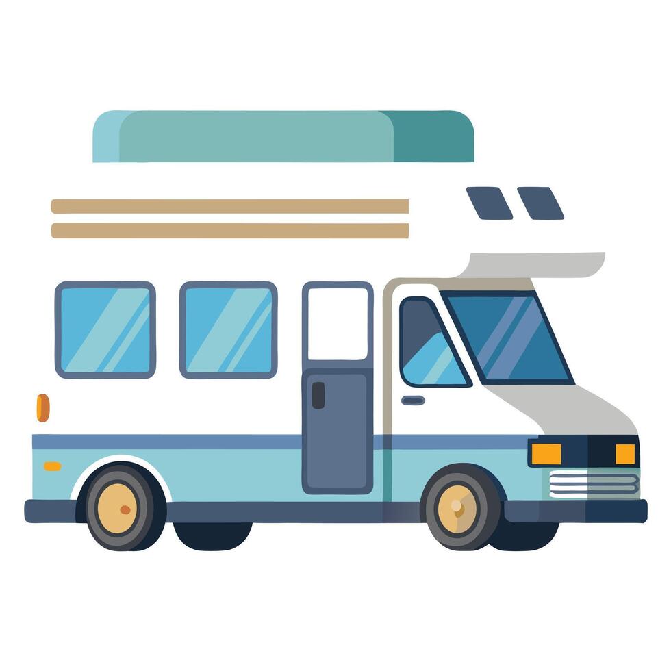 Sleek RV Motorhome Icon vector