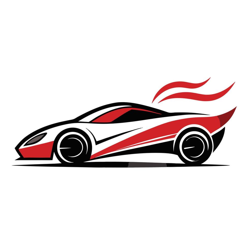 Sleek Race Car Icon vector