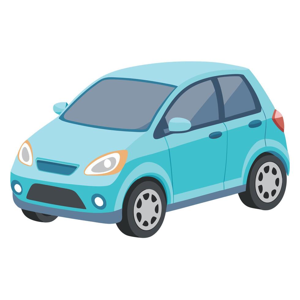 Small Hatchback Car Icon vector