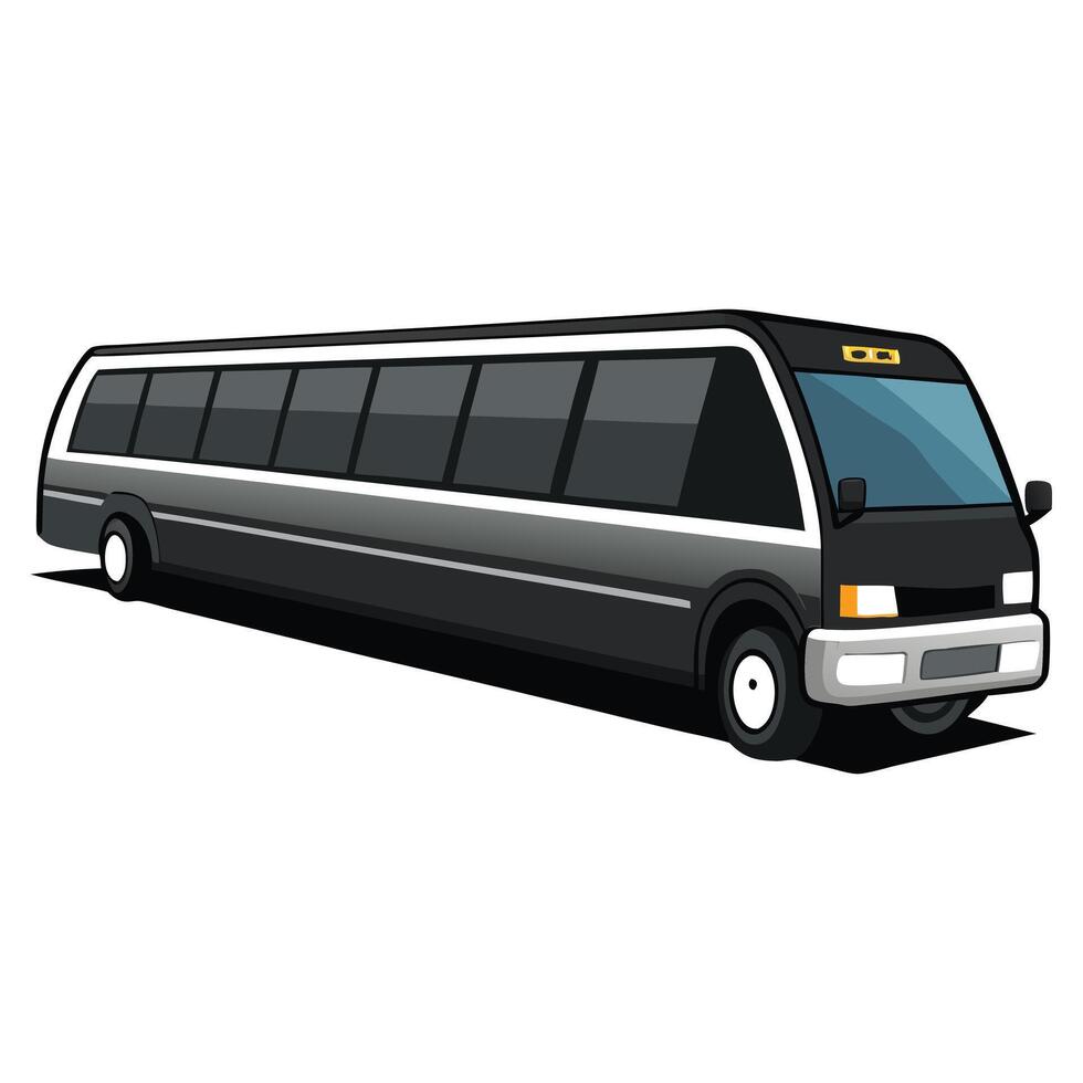 Luxurious Limo Bus Icon vector