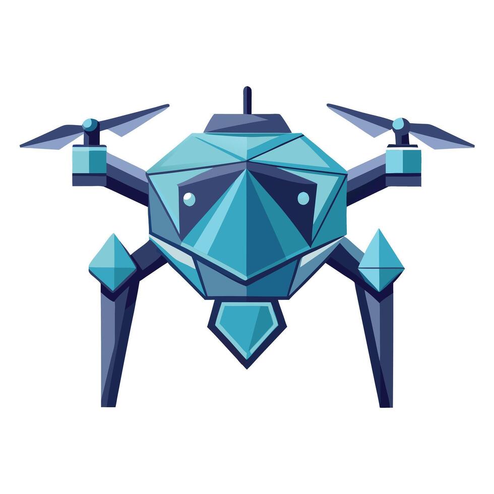 Futuristic Geometric Drone Icon vector