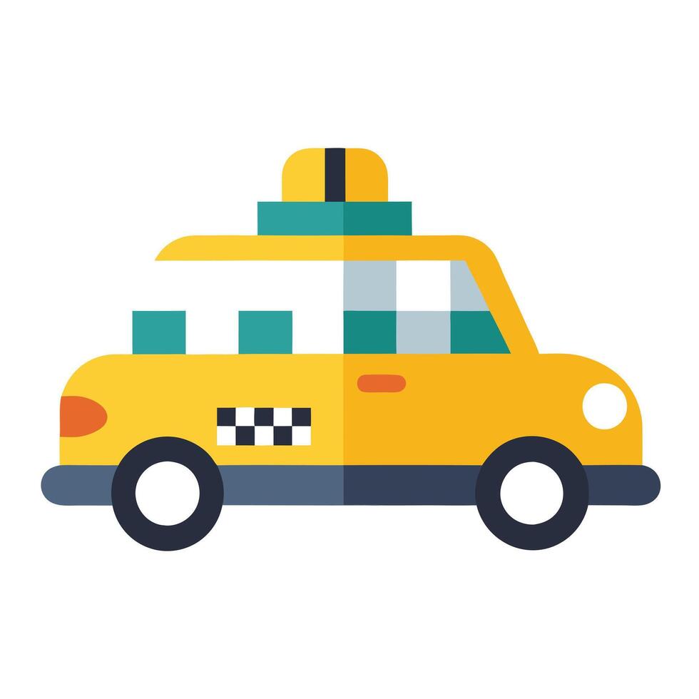 Recognizable Taxi Cab Icon vector