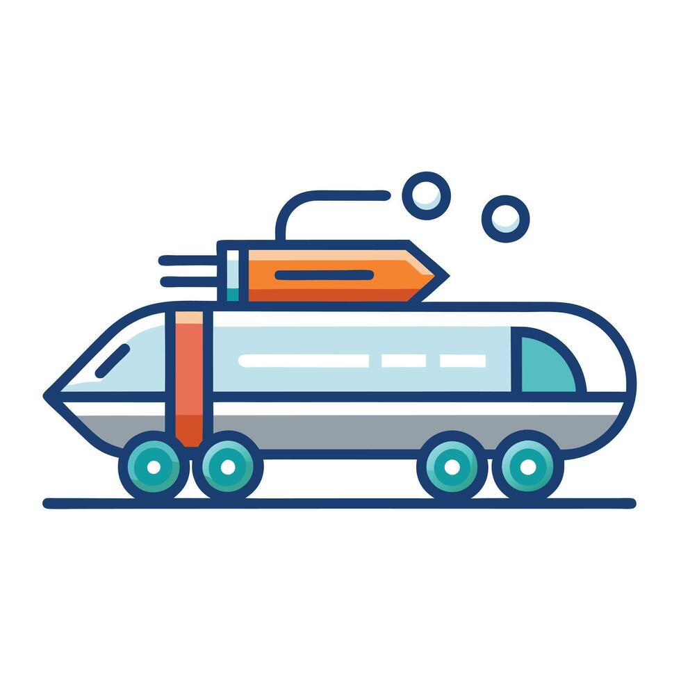 Hyperloop Cargo System Icon vector