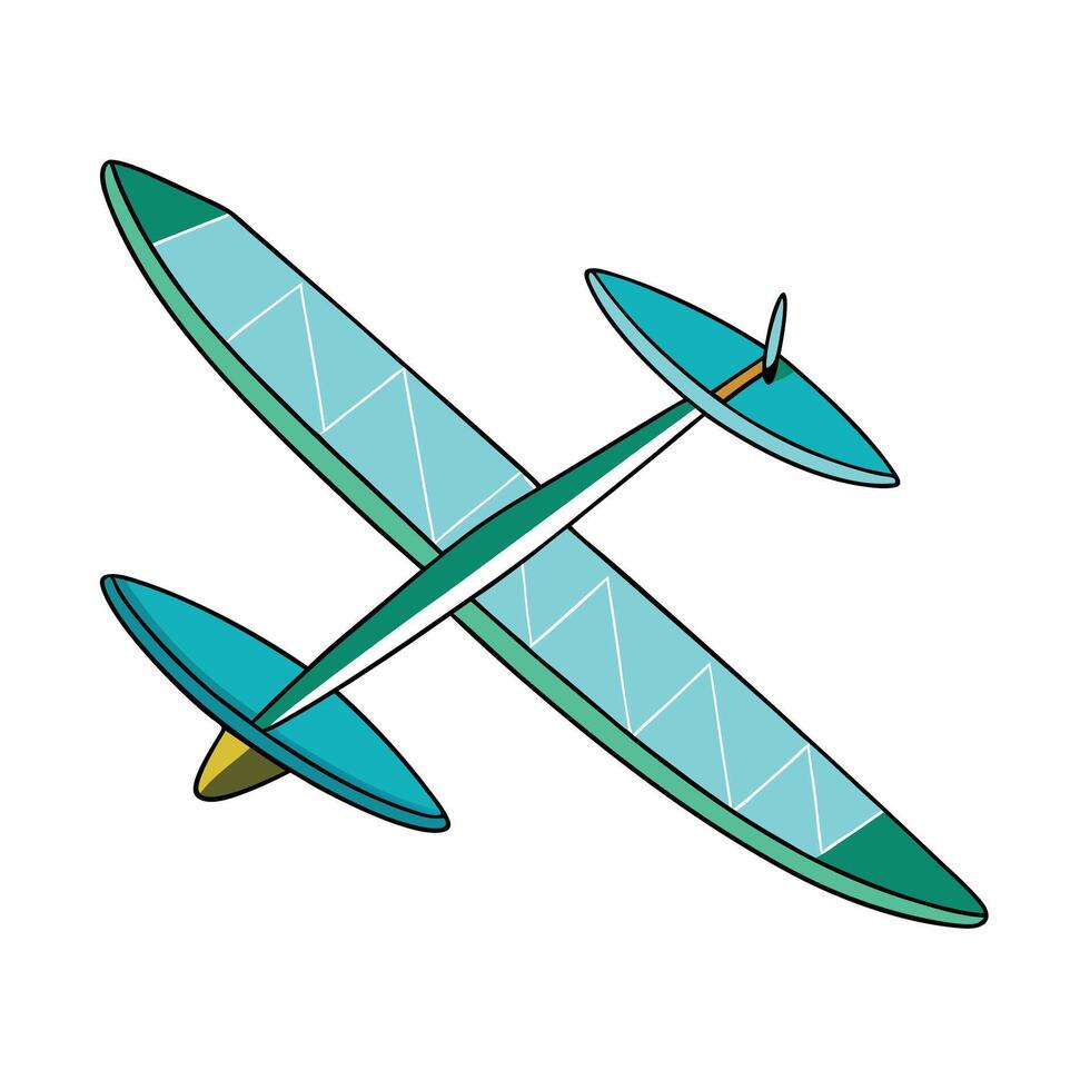Sleek Personal Solar Glider Icon vector