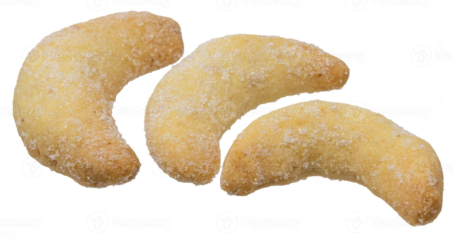 cookies with sugar isolated on a white background. photo