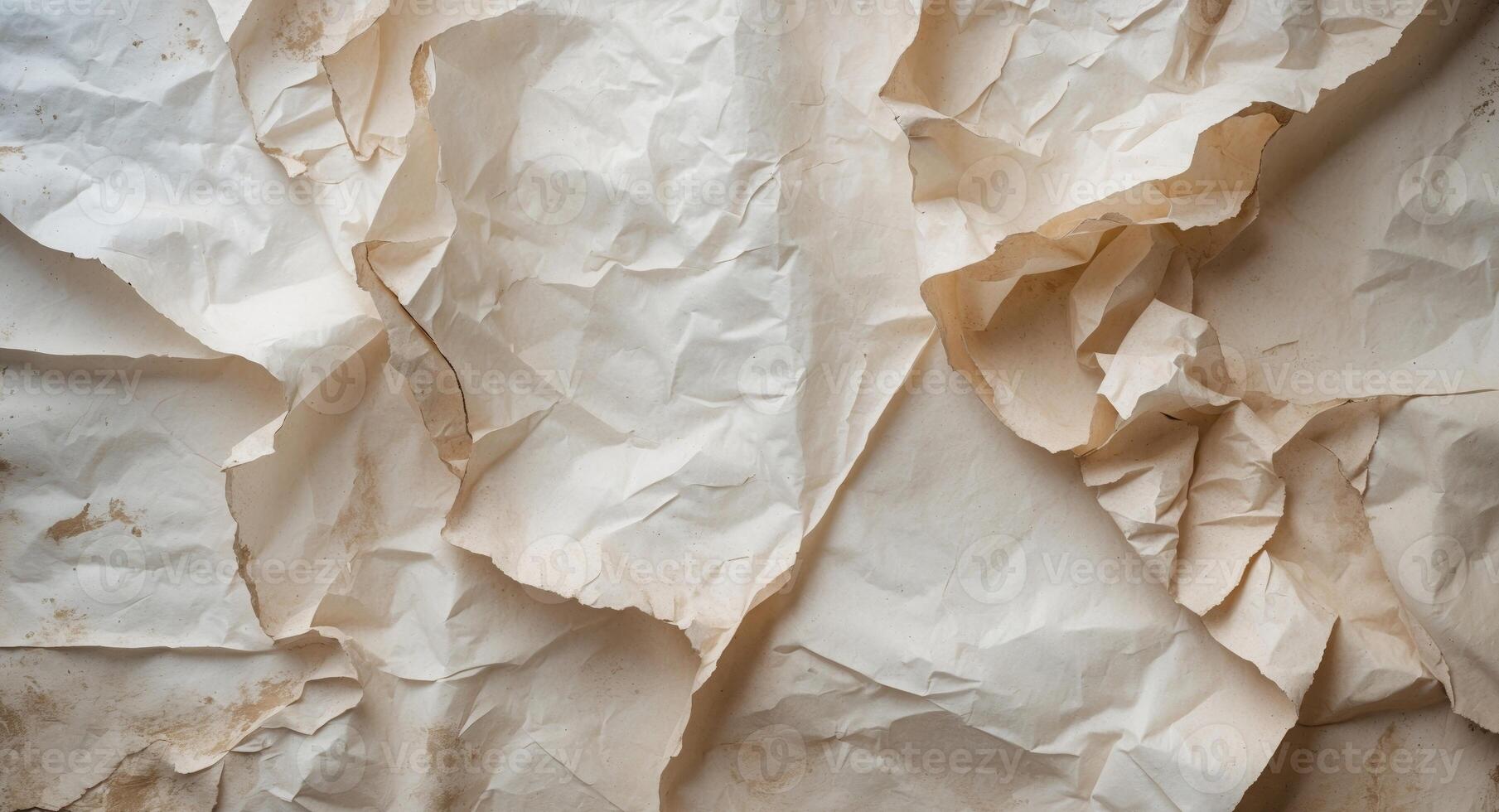 old paper grungy and wrinkled texture background. photo