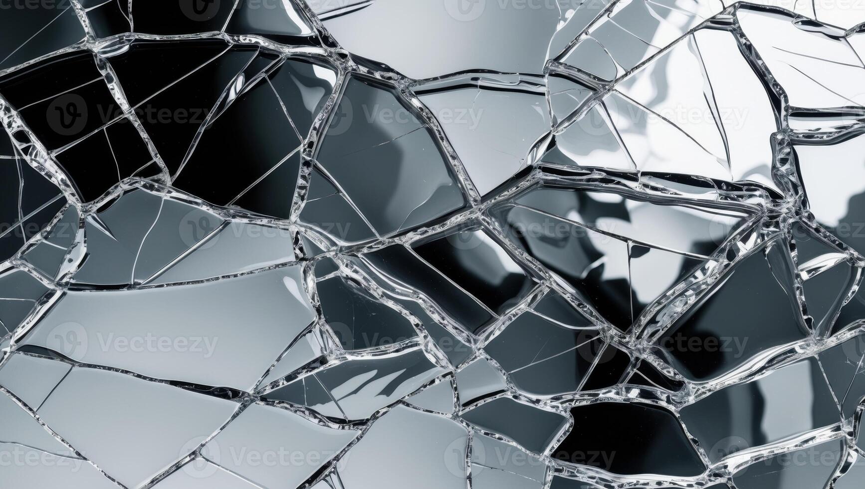 Intriguing Cracked Glass Abstract Background for Creative Design Projects. photo