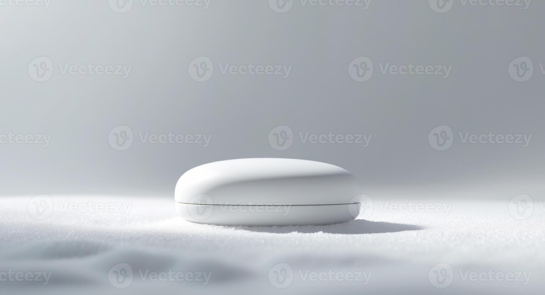 A white object sitting on top of snow photo