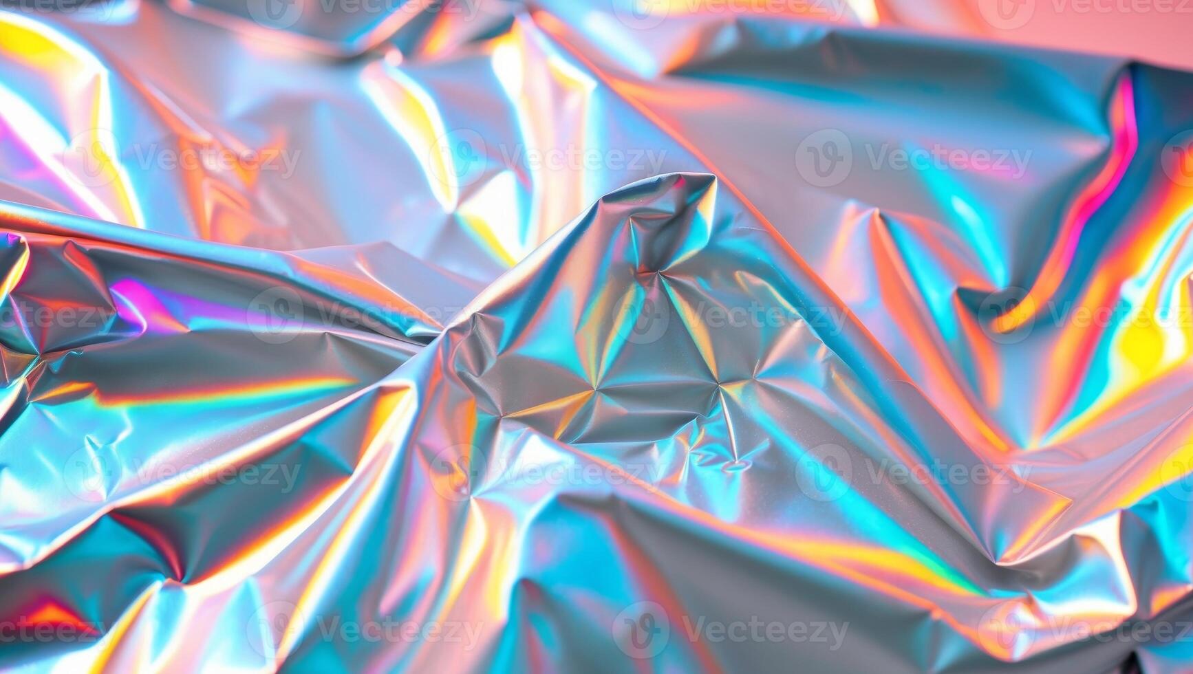 Holographic Prism Effect on Wrinkled Foil photo