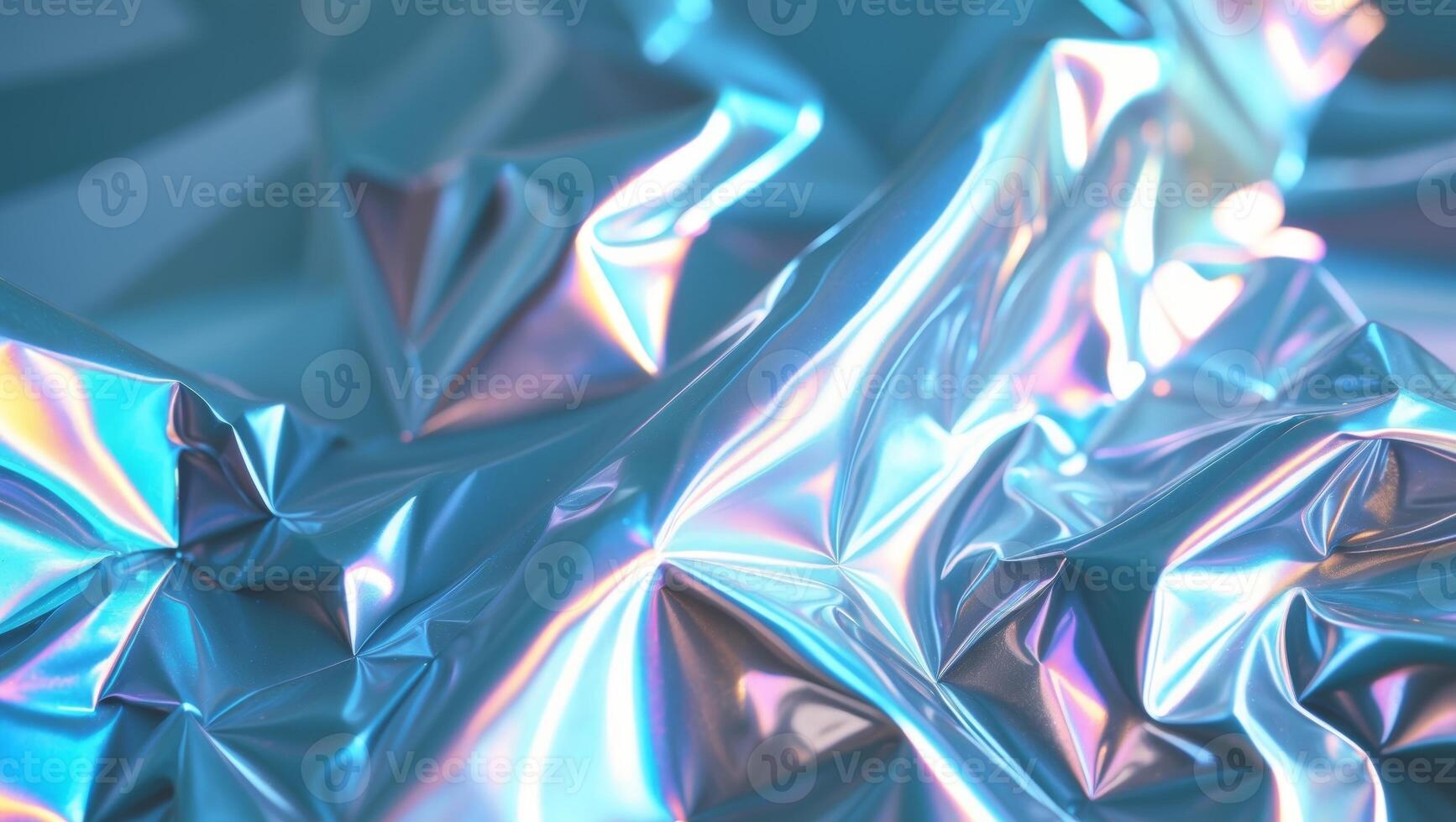 Abstract Light Reflection on Holographic Foil. photo