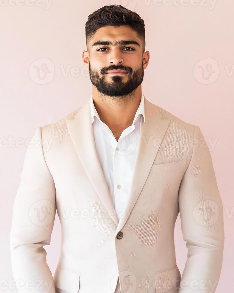 A man with a beard and a suit photo