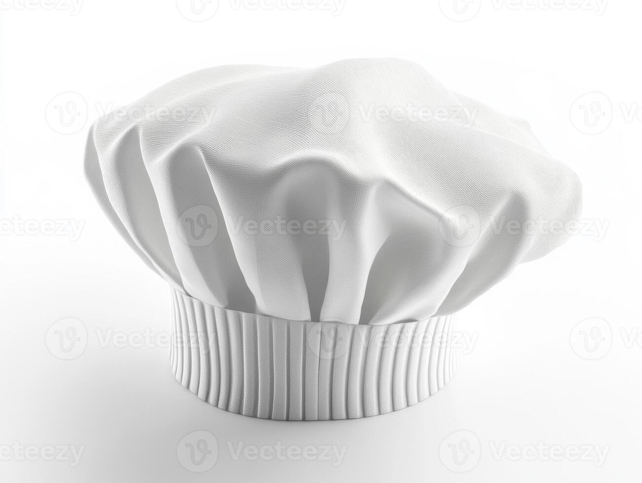 Chef hat displayed on a plain background indoors photo