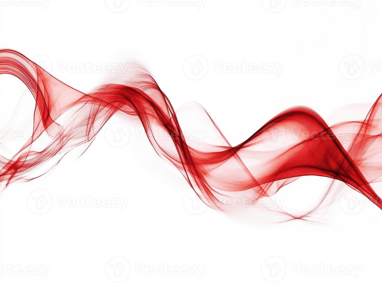Flowing red abstract shapes create an artistic visual effect photo