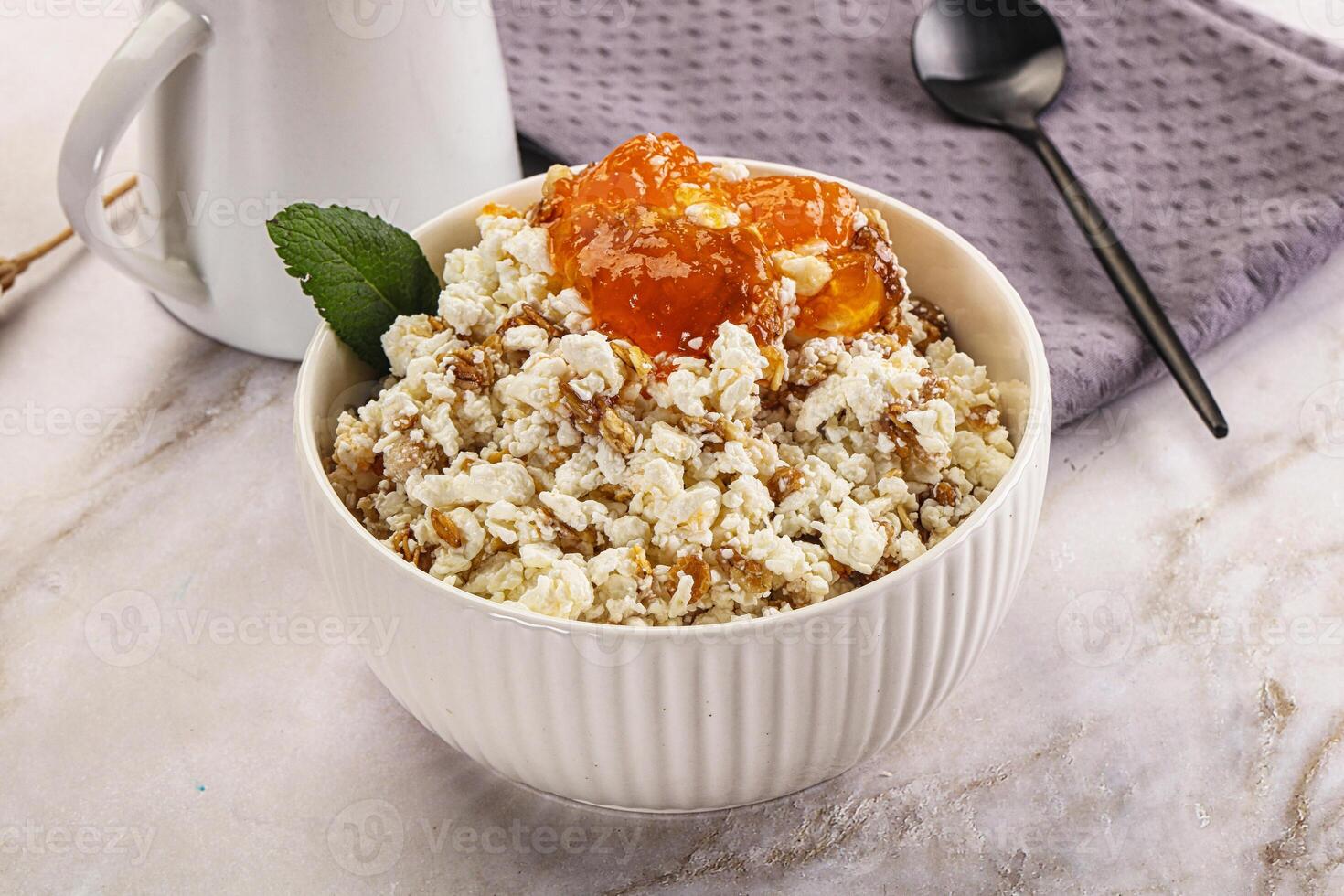 A white bowl with food in it photo