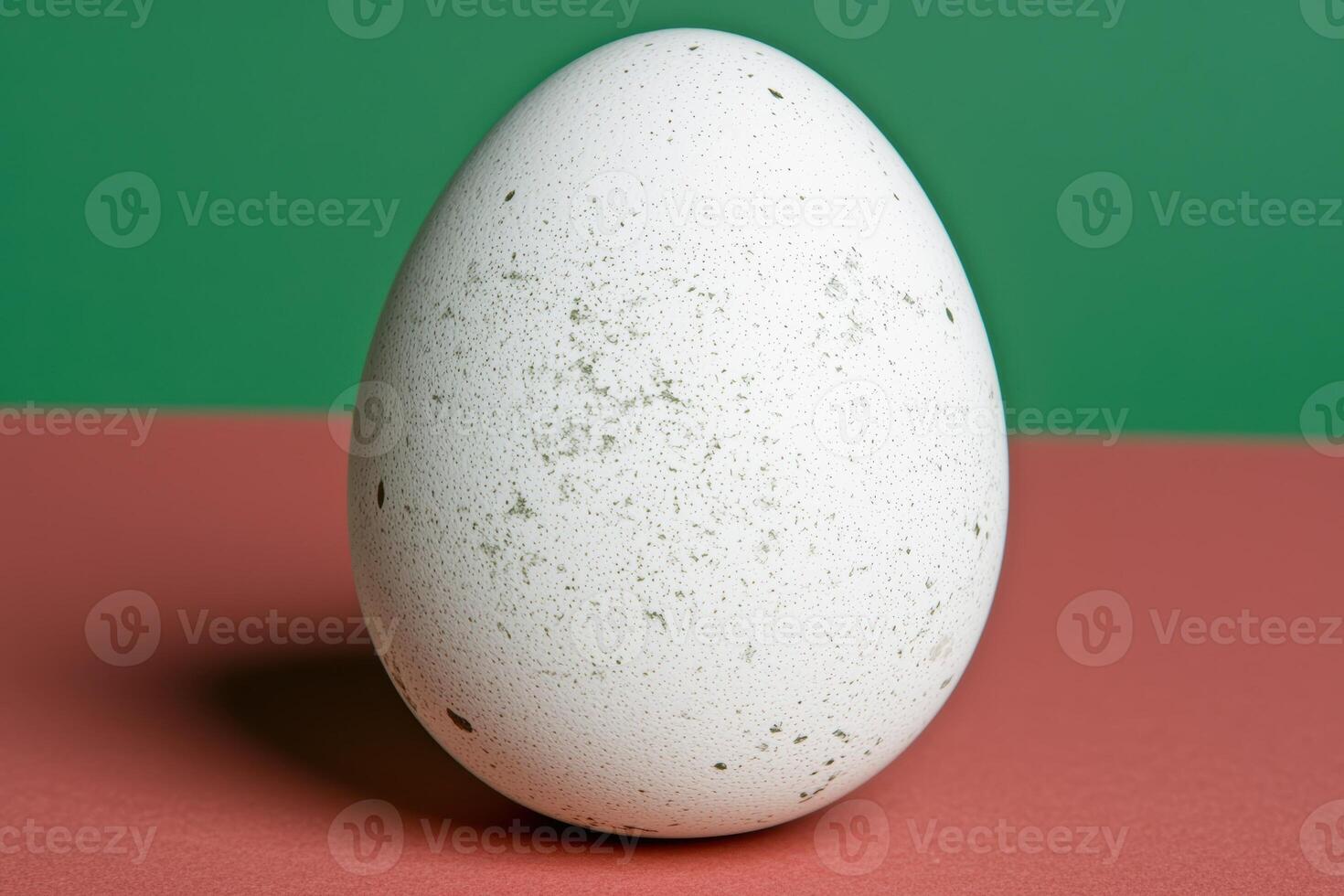 Speckled egg on a two tone background photo