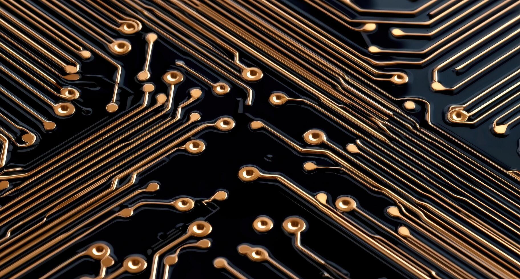 Close up of a modern computer circuit board photo