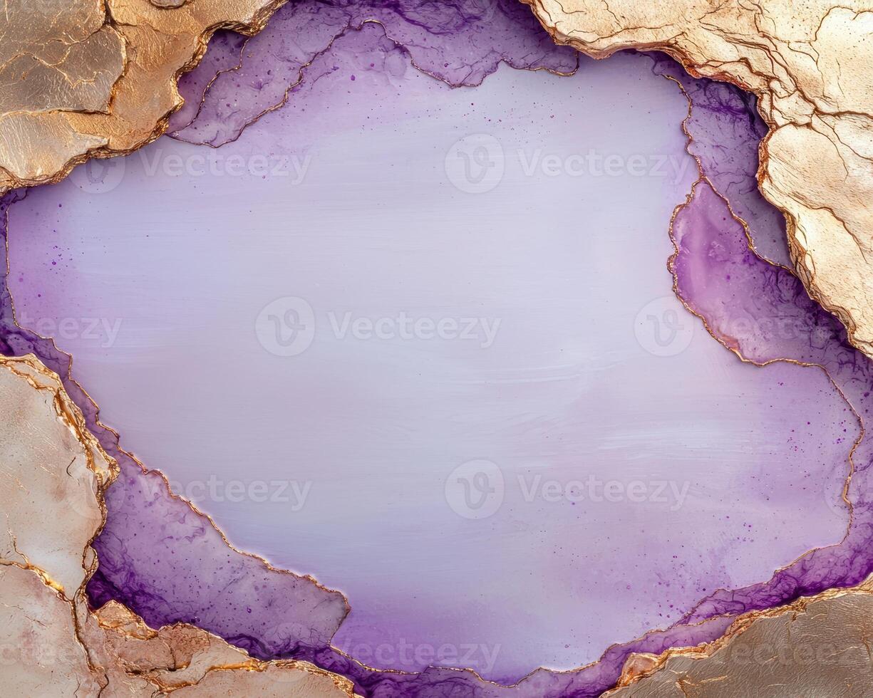 Abstract background with gold and purple accents photo