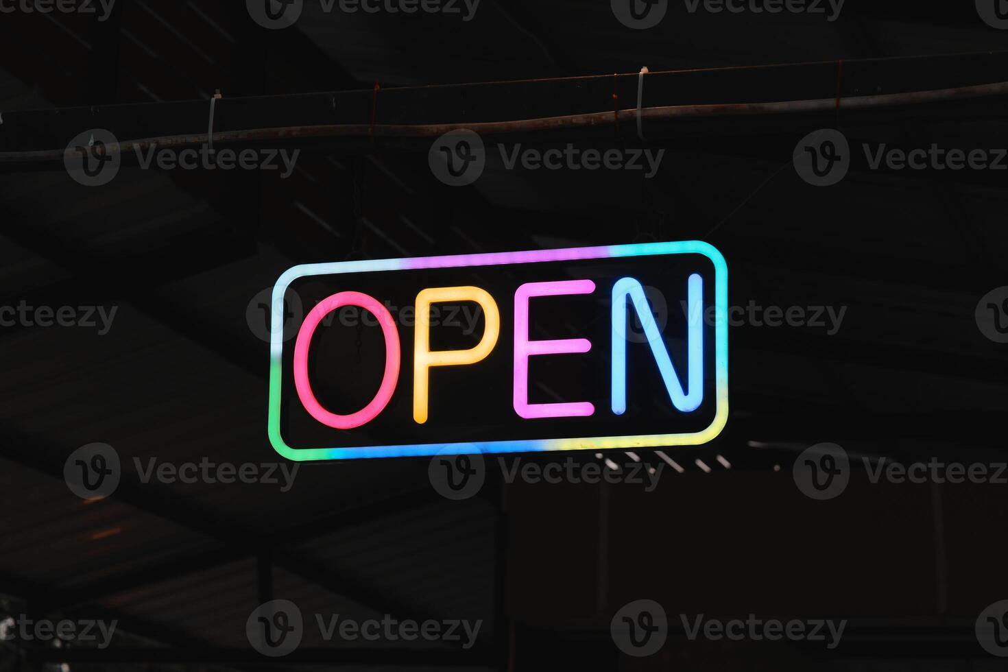 A Bright Neon Open Sign is perfect for businesses, enhancing visibility and attracting customers photo