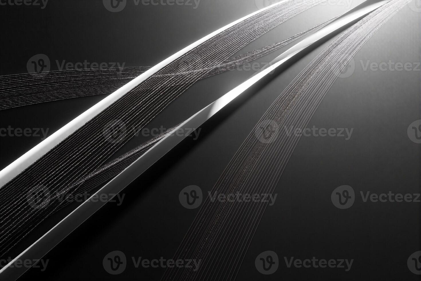 A black and white photo of a curved line