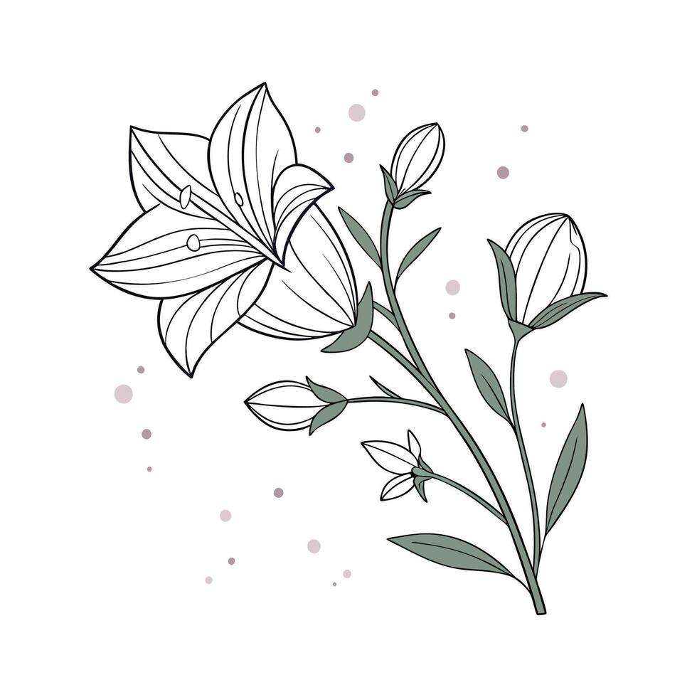 Stylish Baloon Flower Design vector