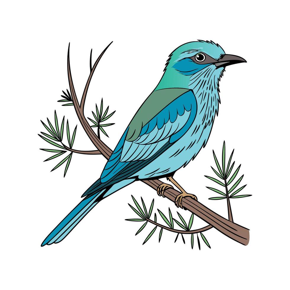 Cedar Sage Bright Design vector