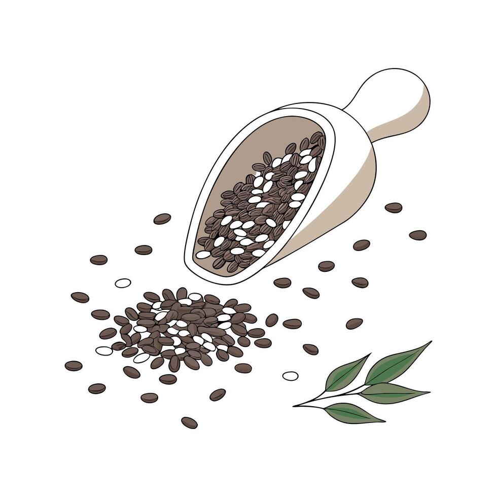 Charming Chia on Clean White vector