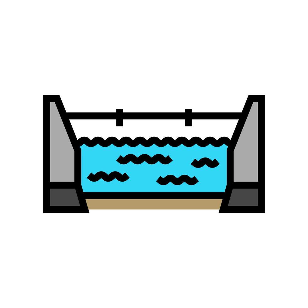 canal system industry color icon illustration vector