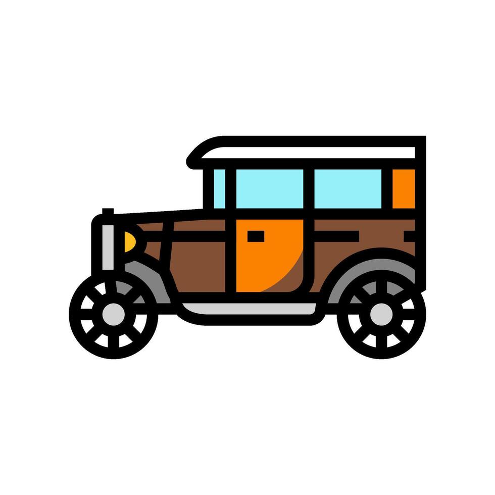 automobile industry color icon illustration vector