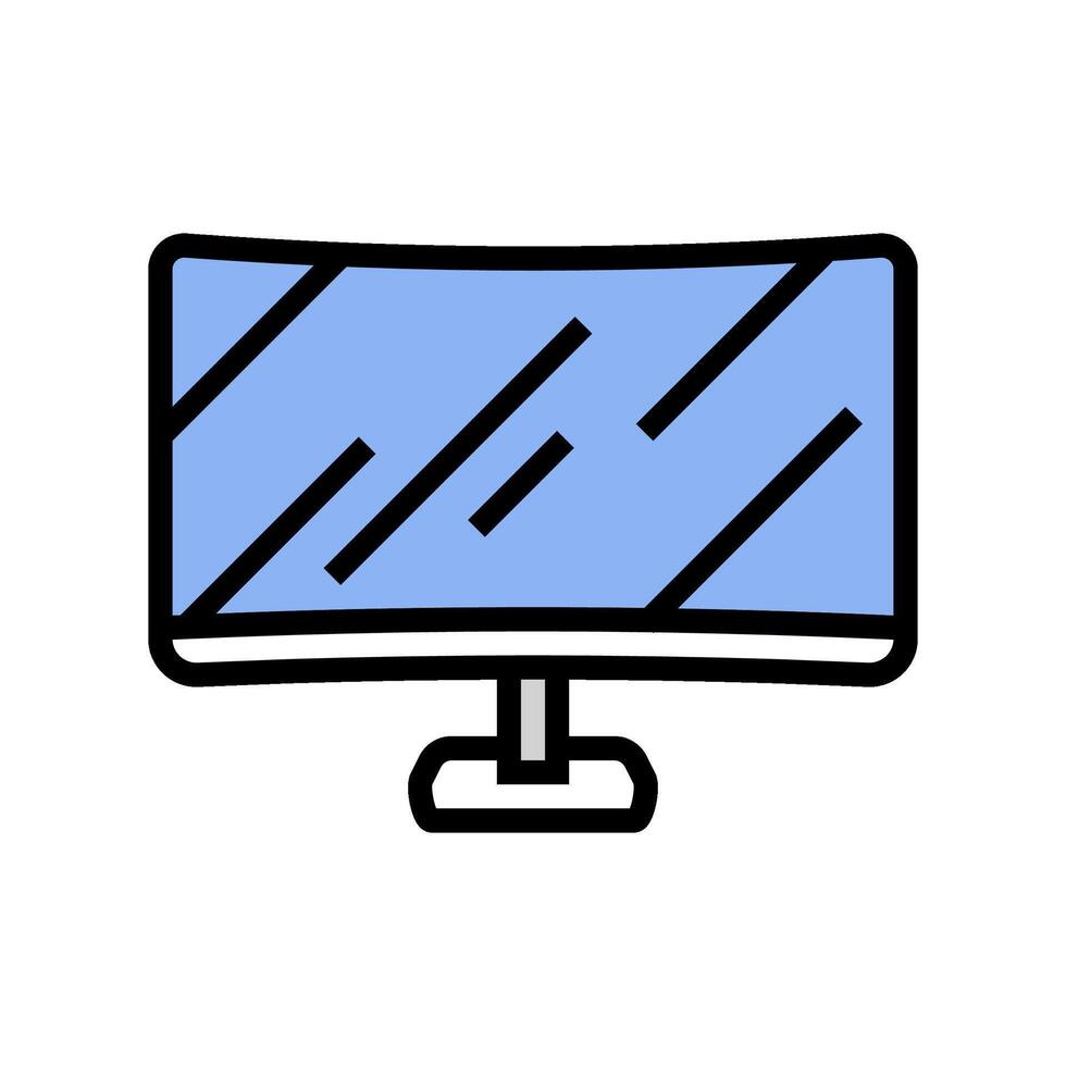 digital display screen industry color icon illustration vector