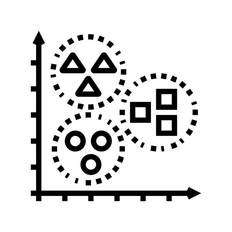 unsupervised learning machine line icon illustration 57813479 Vector ...