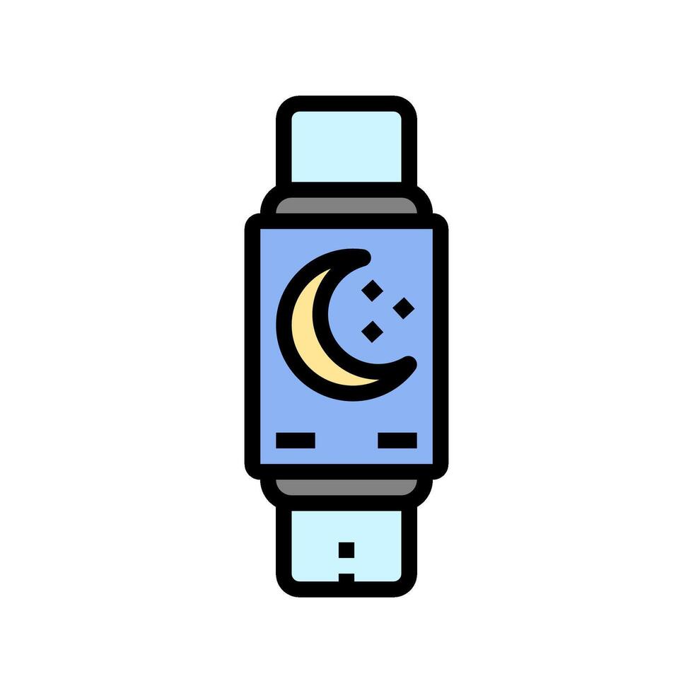 sleep tracker smart home color icon illustration vector