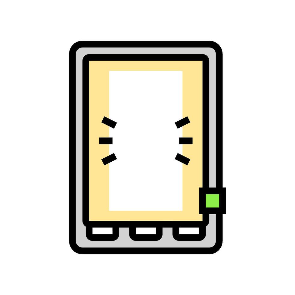 light therapy lamp smart home color icon illustration vector