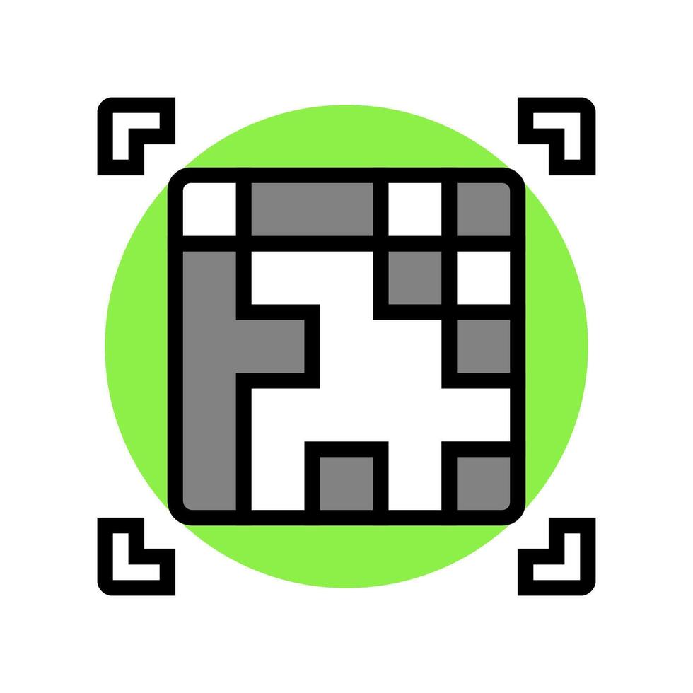 ar marker augmented reality color icon illustration vector