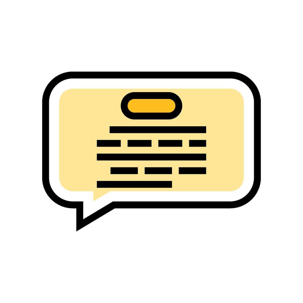 speech bubble nlp color icon illustration vector