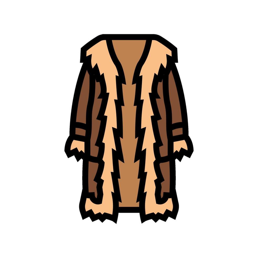 penny lane coat stylish clothes color icon illustration vector