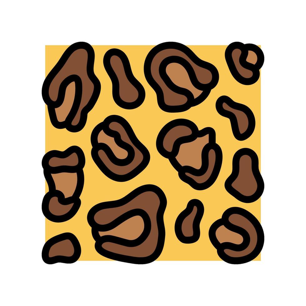 leopard print stylish clothes color icon illustration vector