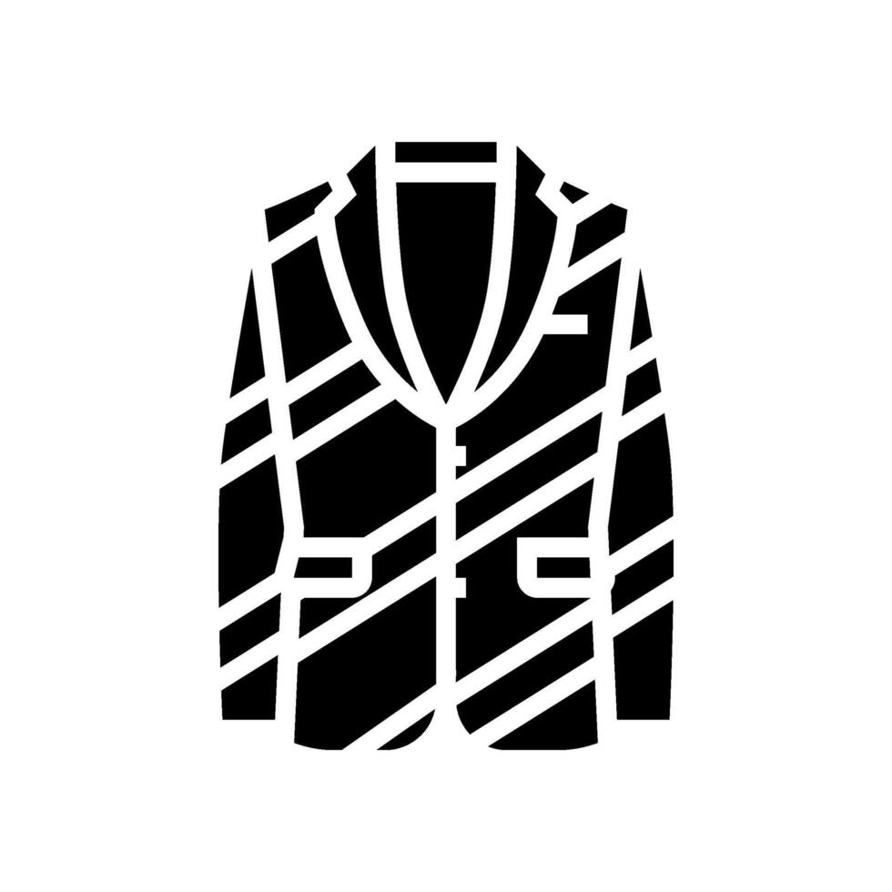 bold blazers stylish clothes glyph icon illustration vector