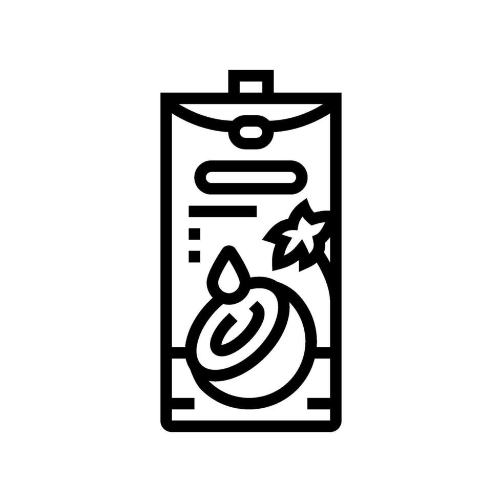 coconut water meal drink line icon illustration vector