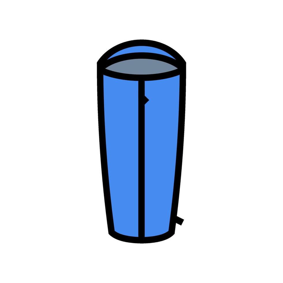 cocoon sleeping bag color icon illustration vector