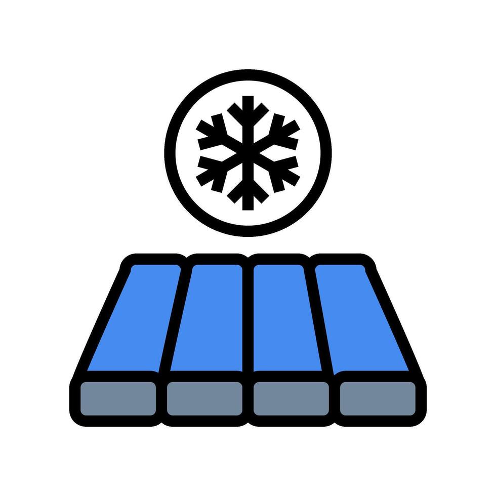 warm seam sleeping bag color icon illustration vector